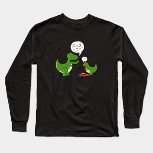 funny trex did you eat the last unicorn Long Sleeve T-Shirt